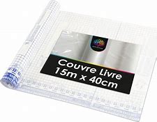 COUVERTURE DE LIVRE ADHESIF 5PCS 50*36 CM