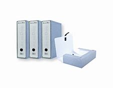 BOITE ARCHIVE DOS 8CM SIMILI 33*25 GRIS CLAIR