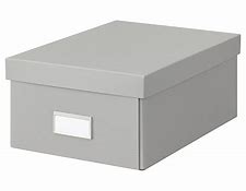 BOITE ARCHIVE DOS 12CM SIMILI 33*25 GRIS CLAIR AVEC COUVERCLE