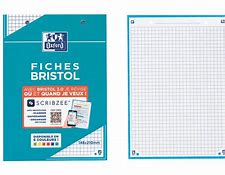 PAQUET FICHE BRISTOLE BLEU