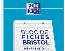 FICHE BRISTOL A5 BLANC