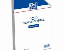 FICHE BRISTOL A4 BLANC