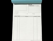 CARNET BON DE COMMANDE