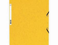 CHEMISE A RABAT CARTONÉE DOS 4CM JAUNE