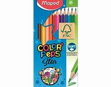 CRAYON COULEUR MAPED -PAQUET DE 12