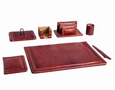 PARURE DE BUREAU EN CUIR 10 PCS M909