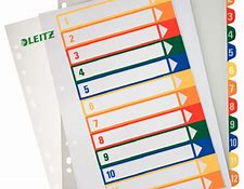 INTERCALAIRE PLASTIQUE NUMEROTE JEUX DE 12