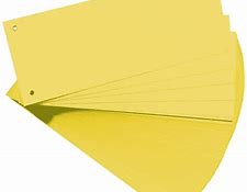 INTERCALAIRE CARTONNE 25*29.7 JAUNE