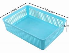 PANIER A COURRIER EN PLASTIQUE BLEU