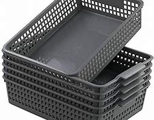 PANIER A COURRIER EN PLASTIQUE GRIS