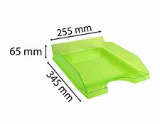 PANIER A COURRIER EN PLASTIQUE VERT POMME