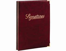 PARAPHEUR 36 V SIGNATURE SIMILI LUXE AVEC COINS DORES BORDEAU
