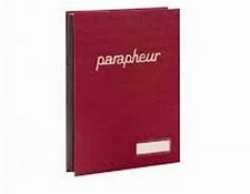 PARAPHEUR 36 VOLETS EN CUIR BORDEAU CONFIDENTIEL