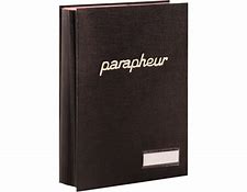 PARAPHEUR 36 VOLETS EN CUIR GRIS CONFIDENTIEL