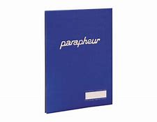 PARAPHEUR 25 VOLETS EN SIMILI RAYE BLEU