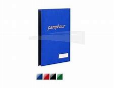 PARAPHEUR 30 VOLETS EN SIMILI RAYE BLEU