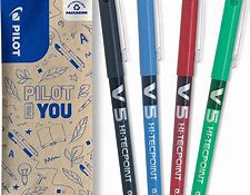 STYLO PILOTE V5 HI-TECPOINT 0.5 NOIR