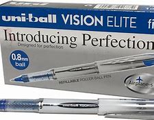 STYLO A BILLE UNIBALL VISION ELITE BLEU