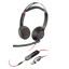 HPPOLY 12 Mois Poly Blackwire 5220 Stereo USB-C Headset +3.5mm Plug +USB-C/A Adapter