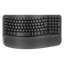 CLAVIER Wave keys Bluetooth Wireless ergonomic keyboard-GRAPHITE-FRA-2.4GHZ/BT 12 Mois