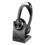 HPPOLY 12 Mois Poly Voyager Focus 2 MSTeams Certified USB-C-C Headset +USB-C/A Adapter +Charging Stand