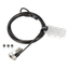 Câble de sécurité 3 en 1 à combinaison réinitialisable